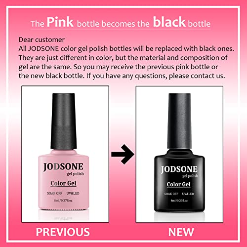 JODSONE 42 Pcs Gel Nail Polish Kit, 39 Colors Gel Polish Soak Off Gel Nail Ki...