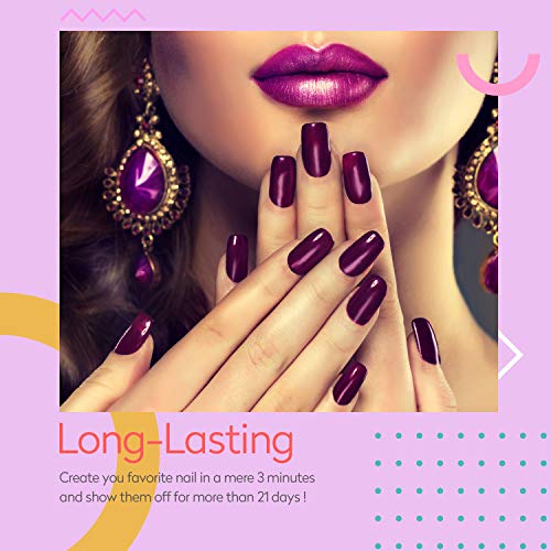 JODSONE 42 Pcs Gel Nail Polish Kit, 39 Colors Gel Polish Soak Off Gel Nail Ki...