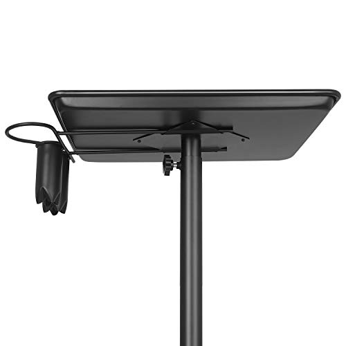 johgee Premium Aluminum Salon Tray Cart Adjustable Height Storage Tray W/Acce...