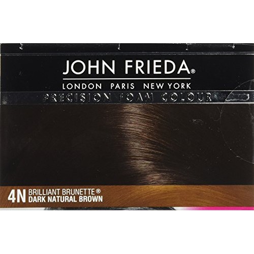John Frieda Precision Foam Color, Dark Natural Brown 4N, Full-coverage Hair C...