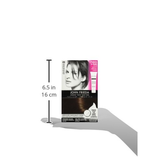John Frieda Precision Foam Color, Dark Natural Brown 4N, Full-coverage Hair C...