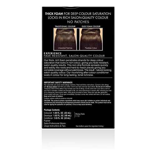 John Frieda Precision Foam Colour, Deep Brown Black 3N, Full-coverage Hair Co...