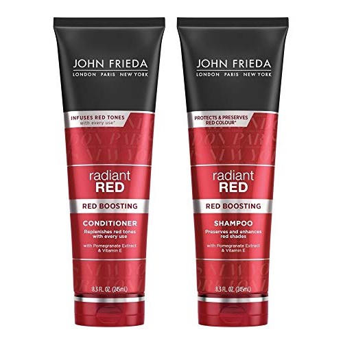 John Frieda Radiant Red Colour Protecting, DUO set Shampoo + Conditioner, 8.3...