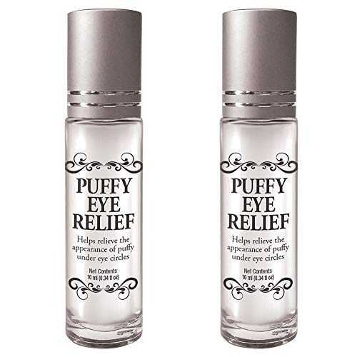 (Set/2) Puffy Eye Relief Powerful Roll-on Cools Skin Reduces Under Eye Bags