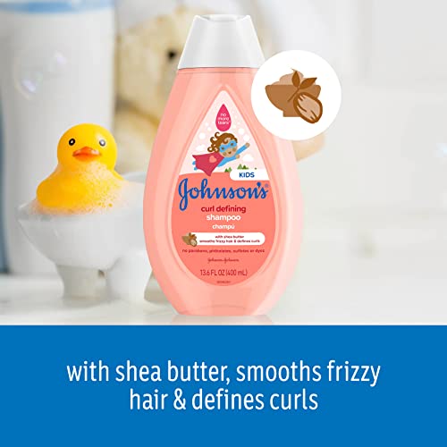Johnson's Baby Curl-Defining, Frizz Control, Tear-Free Kids' Shampoo with She...