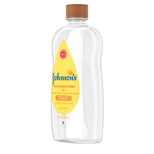 Johnson's Baby Oil, Mineral Oil Enriched with Shea & Cocoa Butter to Prevent ...