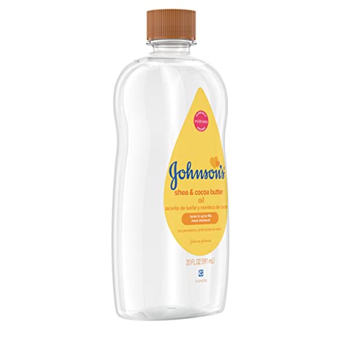 Johnson's Baby Oil, Mineral Oil Enriched with Shea & Cocoa Butter to Prevent ...