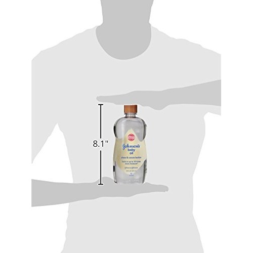Johnson's Baby Oil, Mineral Oil Enriched with Shea & Cocoa Butter to Prevent ...