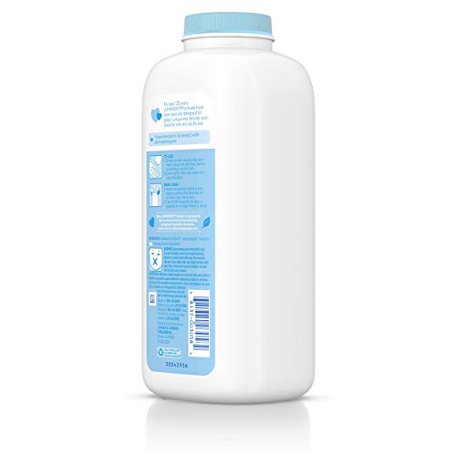 Johnson's Baby Powder, Naturally Derived Cornstarch with Aloe & Vitamin E for...