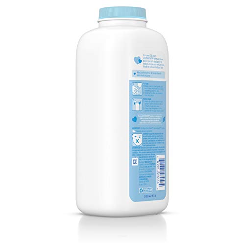 Johnson's Baby Powder, Naturally Derived Cornstarch with Aloe & Vitamin E for...