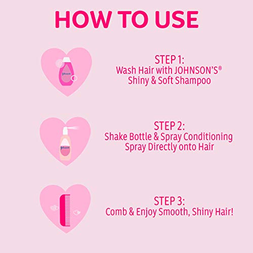 Johnson's Baby Shiny Soft TearFree Kids' Shampoo with Argan Oil Silk Proteins...