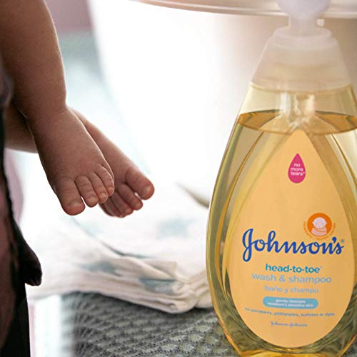Johnson's Head-to-Toe Gentle Tear-Free Baby & Newborn Wash & Shampoo, Sulfate...