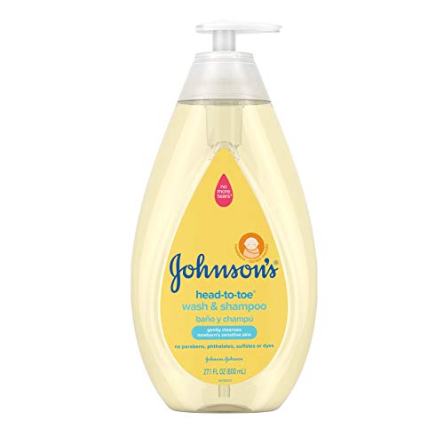 Johnson's Head-to-Toe Gentle Tear-Free Baby & Newborn Wash & Shampoo, Sulfate...