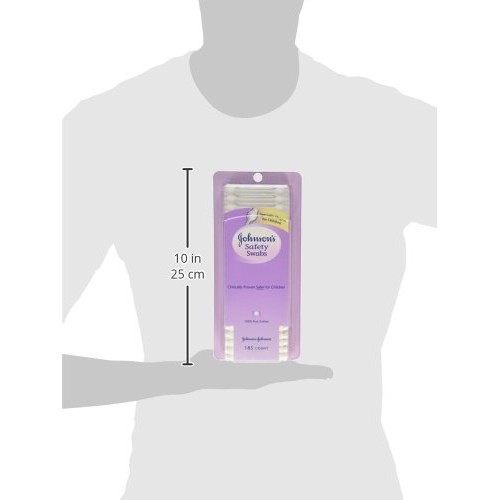 Johnson's Safety Ear Swabs for Babies and Children Made with Non-Chlorine Ble...