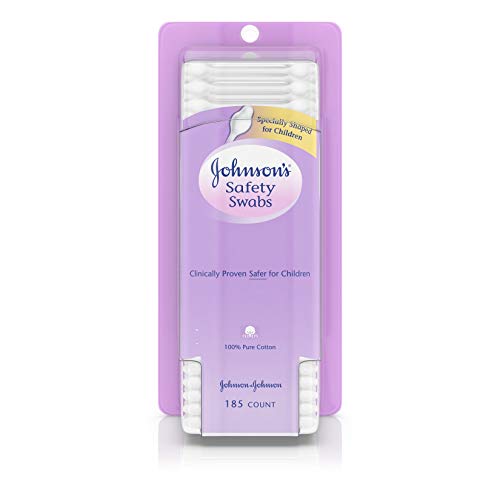 Johnson's Safety Ear Swabs for Babies and Children Made with Non-Chlorine Ble...