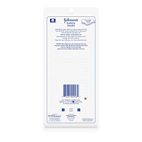Johnson's Safety Swabs 185 Each