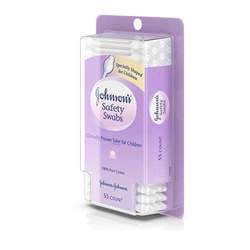 Johnson's Safety Ear Swabs for Babies & Children made with Non-Chlorine Bleac...