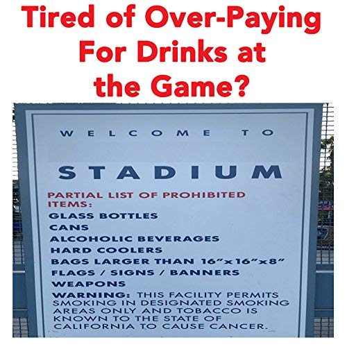 Hidden Alcohol Flask - XL 10oz Sunscreen Flask Lets You Take Booze Anywhere I...