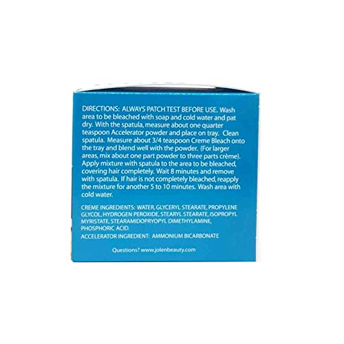 Jolen 4 Ounce Creme Bleach Regular Lightens Excess Dark Hair (118ml)