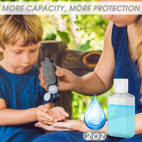 Hand Sanitizer Bottle Case Holder, Jollsung 4Pack Travel Size Empty Bottle Re...
