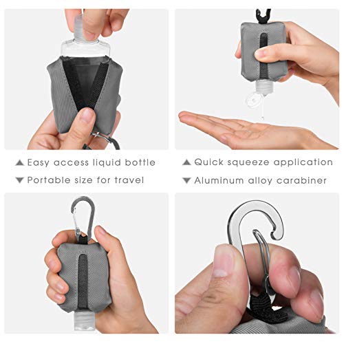 Hand Sanitizer Bottle Case Holder, Jollsung 4Pack Travel Size Empty Bottle Re...