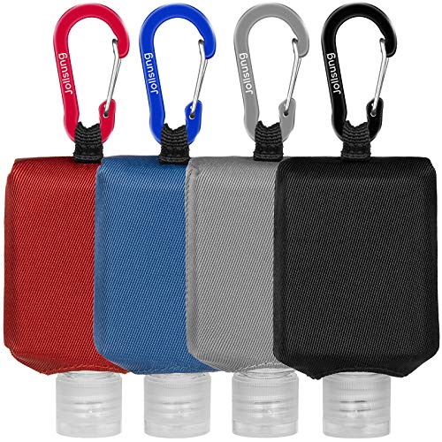 Hand Sanitizer Bottle Case Holder, Jollsung 4Pack Travel Size Empty Bottle Re...