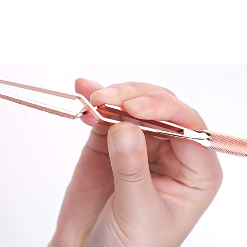 Rose Gold Stainless Steel Nail Art Tools Pinching Cuticle Pusher and Cuticle ...