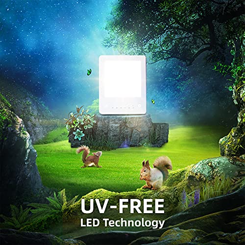 LED Light Therapy Lamp, UV-Free 10000 Lux Bright White Therapy Light, Touch C...