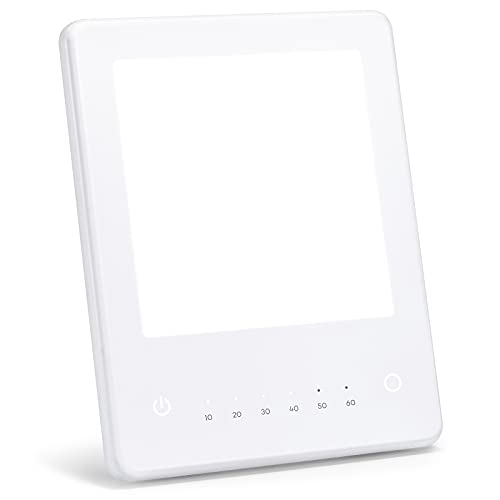 LED Light Therapy Lamp, UV-Free 10000 Lux Bright White Therapy Light, Touch C...