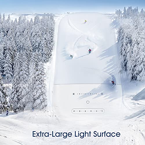 Light Therapy Lamp, LED Bright White Therapy Light - UV Free 10000 Lux, 6 Bri...