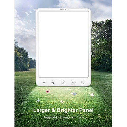 Light Therapy Lamp,Rechargeable, 11-in Cordless UV-Free Light Box, Portable 1...