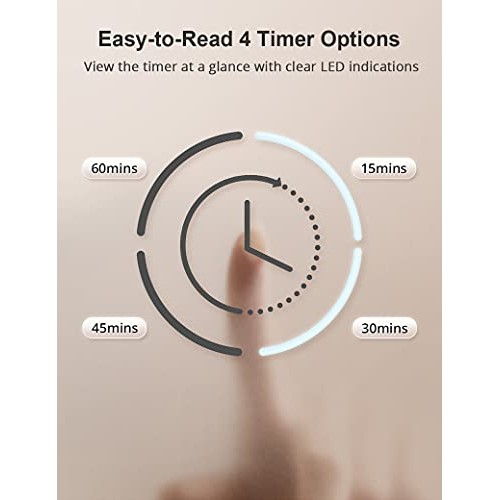 Light Therapy Lamp,Rechargeable, 11-in Cordless UV-Free Light Box, Portable 1...