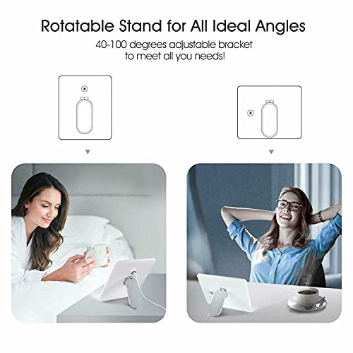 Light Therapy Lamp, UV-Free 10000 Lux Bright White Therapy Light, 90° Rotatab...