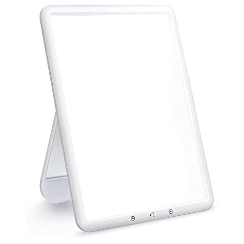 Light Therapy Lamp, UV-Free 10000 Lux Bright White Therapy Light, 90° Rotatab...