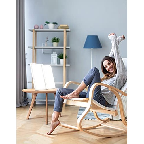 Light Therapy Lamp, UV-Free 10000Lux LED Therapy Light, Timer Function, Adjus...