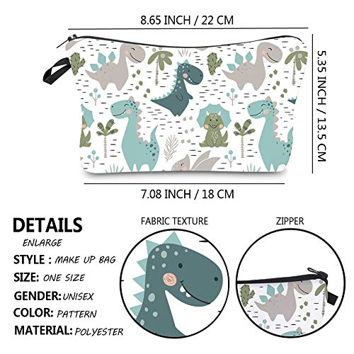 Makeup Bag Jom Tokoy Cosmetic Bag Travel Makeup Bag Dinosaur (Dinosaur)