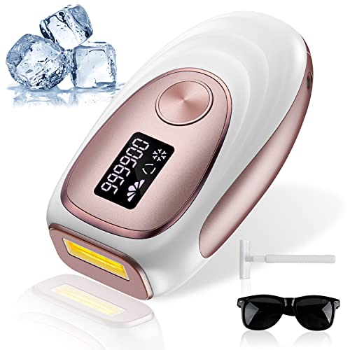 Laser Hair Removal with Cooling System, at-Home Permanent Hair Removal for Wo...