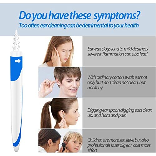 Q-Grips Earwax Remover Safe Spiral Ear Wax Removal Tool, Smart Spiral Earwax ...