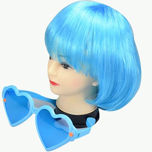 JOSHUAGOLD 12 Pieces colored wigs Short Bob Hair colorful Wigs Multicolored C...