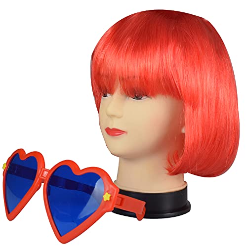 JOSHUAGOLD 12 Pieces colored wigs Short Bob Hair colorful Wigs Multicolored C...