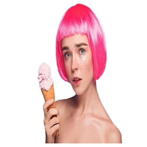 JOSHUAGOLD 12 Pieces colored wigs Short Bob Hair colorful Wigs Multicolored C...