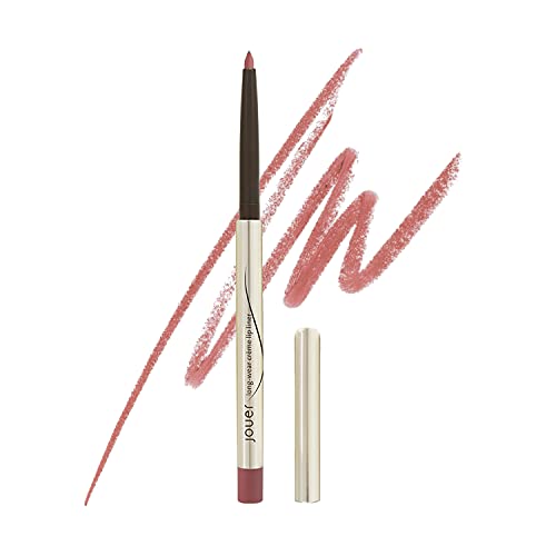Jouer Bare Rose Lip Kit | Men & Women | Shine Balm & Lip Liner Duo | Maxi Lip...