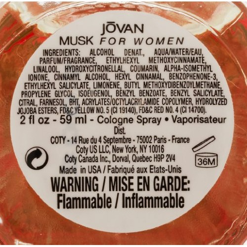 Jovan Musk for Women Cologne Spray, 2 Fluid Ounce