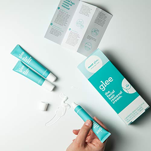 JOY Glee Women's Facial Hair Removal Cream Kit -2 Facial Hair Removal Creams ...