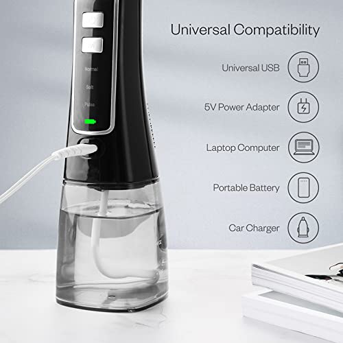 Water Flosser Cordless for Teeth, 300ML Professional Dental Care Oral Irrigat...