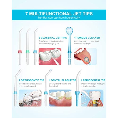 Water Flosser for Braces Teeth Cleaning, 600ML Teeth Cleaner, Professional El...