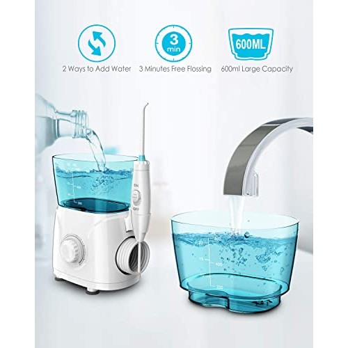 Water Flosser for Braces Teeth Cleaning, 600ML Teeth Cleaner, Professional El...