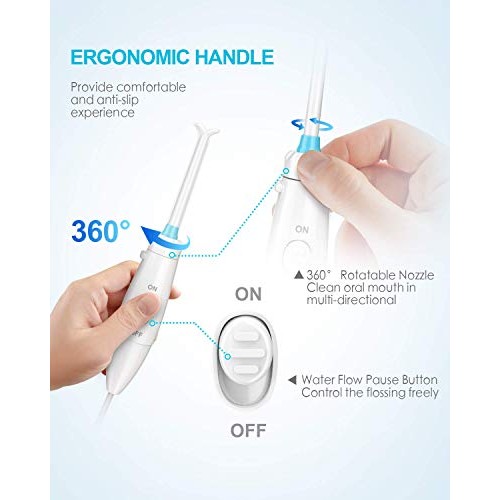 Water Flosser for Braces Teeth Cleaning, 600ML Teeth Cleaner, Professional El...