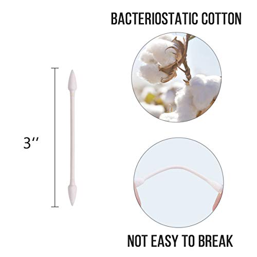 Joyeah 800 Pieces Cotton Swabs, Double Precision Tips with Paper Stick, 4 Pac...