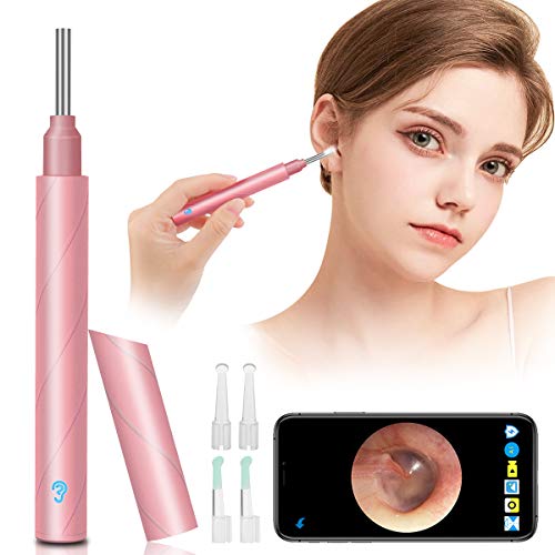 Ear Wax Remover,Wireless Otoscope Earwax Removal Tool 1080P HD WiFi Ear Endos...